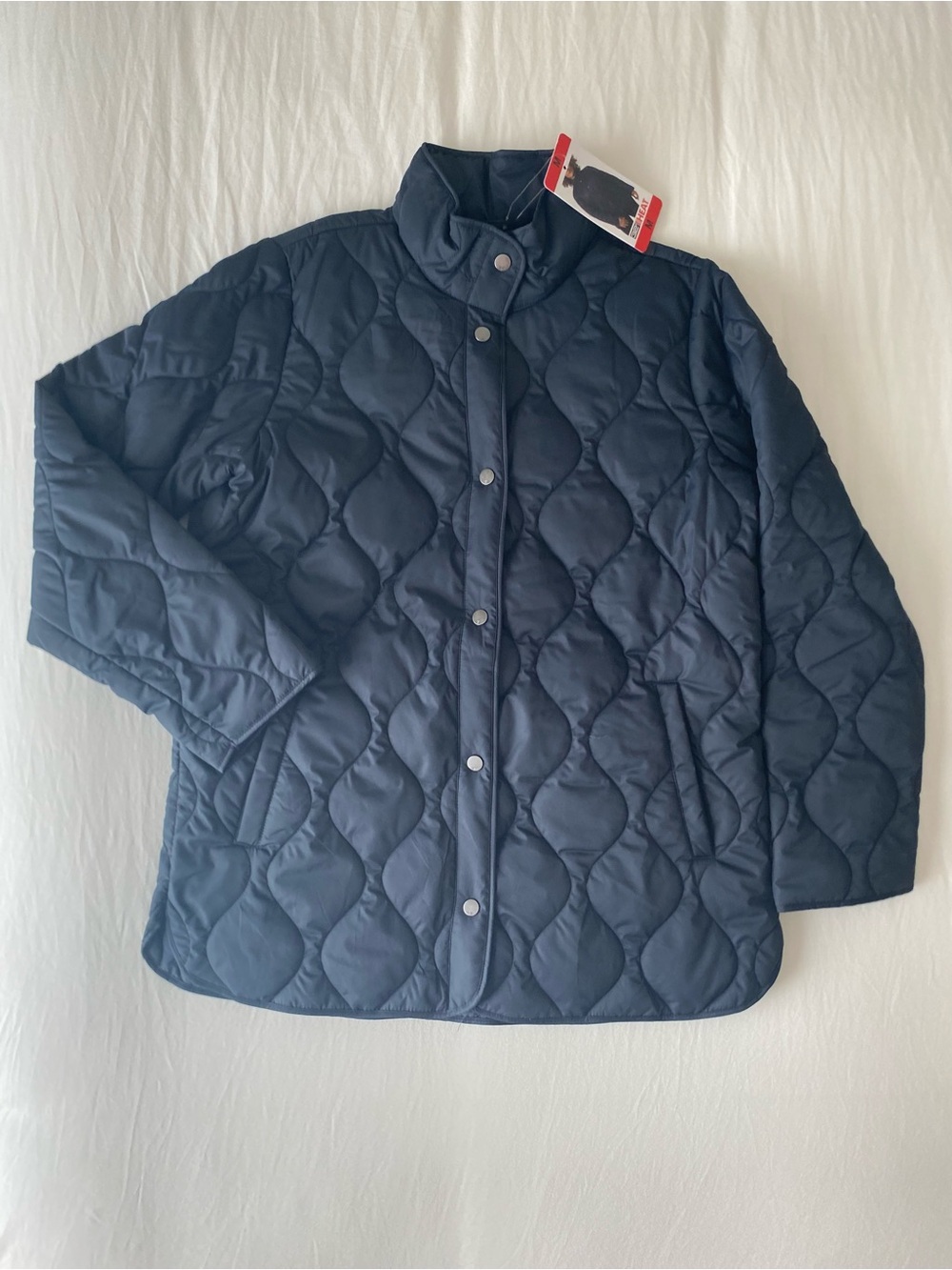 Quilted Navy Women's Snap-Front Jacket 32 Degrees